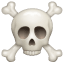 Totenkopf mit Knochen Emoji U+2620 Totenkopf mit Knochen Emoji U+2620