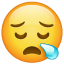 Schläfriges Smiley U+1F62A Schläfriges Smiley U+1F62A