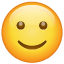 Leicht lachendes Smiley U+1F642 Leicht lachendes Smiley U+1F642
