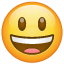 Grinsendes Emoji U+1F603 Grinsendes Emoji U+1F603