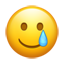 Lächelndes Gesicht Träne Emoji U+1F972 Lächelndes Gesicht Träne Emoji U+1F972