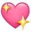 Funkelndes Herz Emoji U+1F496 Funkelndes Herz Emoji U+1F496