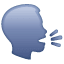 Sprechender Kopf Emoji U+1F5E3 Sprechender Kopf Emoji U+1F5E3