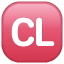 Taste CL Symbol U+1F191 Taste CL Symbol U+1F191