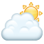 Wolke mit Sonne Emoji U+26C5 Wolke mit Sonne Emoji U+26C5