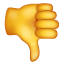 Daumen unten Dislike Smiley U+1F44E Daumen unten Dislike Smiley U+1F44E
