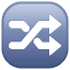 Symbol Zufallswiedergabe U+1F500 Symbol Zufallswiedergabe U+1F500