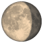 Abnehmender Mond Smiley U+1F316 Abnehmender Mond Smiley U+1F316