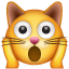 Müde Katze mit Händen Smiley U+1F640 Müde Katze mit Händen Smiley U+1F640