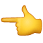 Zeigefinger nach links Emoji U+1F448 Zeigefinger nach links Emoji U+1F448