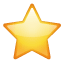 Mittelgroßer Stern Emoji U+2B50 Mittelgroßer Stern Emoji U+2B50