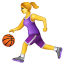Frau mit Ball Emoji U+26F9 Frau mit Ball Emoji U+26F9