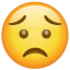 Besorgtes Smiley U+1F61F Besorgtes Smiley U+1F61F